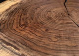 Live Edge Round Black Walnut Table