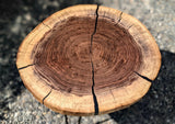 Live Edge Round Black Walnut Table