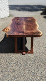 Live Edge Bookmatched Black Walnut Coffee Table