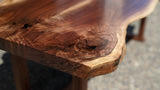 Live Edge Bookmatched Black Walnut Coffee Table