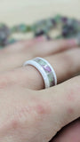 The White Ceramic Fluorite Ring