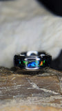 Cobalt Band with Blue Sea Burl Dichrolam
