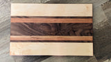 Maple with Walnut & Cherry Stripe - Hardwood Cutting Board