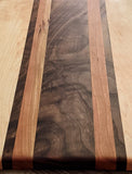 Maple with Walnut & Cherry Stripe - Hardwood Cutting Board