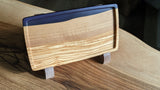 Rectangle Olive Wood Tray with Purple Epoxy