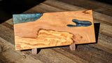 Malibu Beach Epoxy & Olive Wood Serving Board