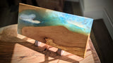Malibu Beach Epoxy & Olive Wood Serving Board