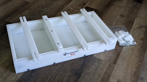 12" x 24" Reseal HDPE Form with Divider and Hold Down Bars