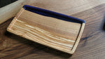 Rectangle Olive Wood Tray with Purple Epoxy